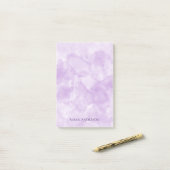 Post-it® Aquarelle violette minimaliste (Sur un bureau)