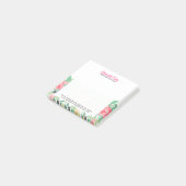 Post-it® Aquarelles modernes colorées Fleurs (Incliné)