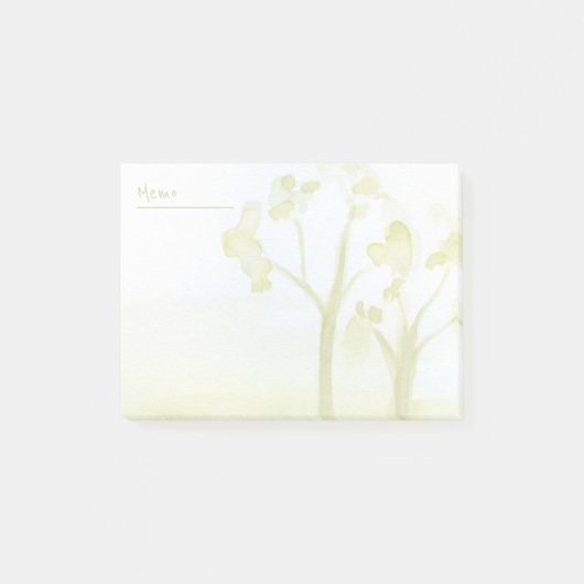 Post-it® Aquarelles vertes (Devant)