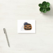 Post-it® Araignée dans le web dans le citrouille d'hallowee (Bureau)