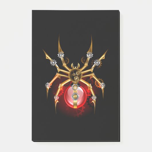 Post-it® Araignée en vapeur noire (Devant)