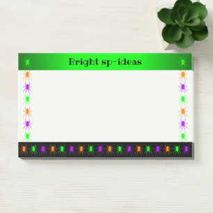 Post-it® Araignées multilumineuses de texte personnalisé