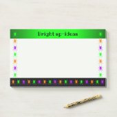 Post-it® Araignées multilumineuses de texte personnalisé (Sur un bureau)