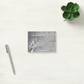 Post-it® Arborescence des coeurs bleus Notes personnalisées (Bureau)