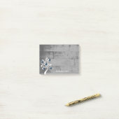 Post-it® Arborescence des coeurs bleus Notes personnalisées (Sur un bureau)