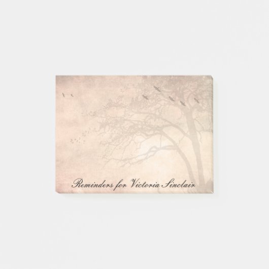 Post-it® Arbre avec oiseaux (Devant)