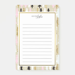 Post-it® Arbre chic une note de bloc - notes de monogramme