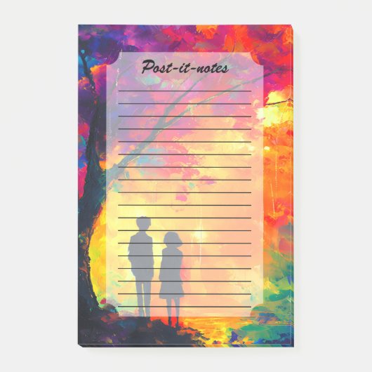 Post-it® Arbre coloré d'amour (Devant)