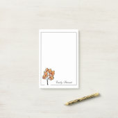 Post-it® Arbre couleur automne rustique personnalisée (Sur un bureau)