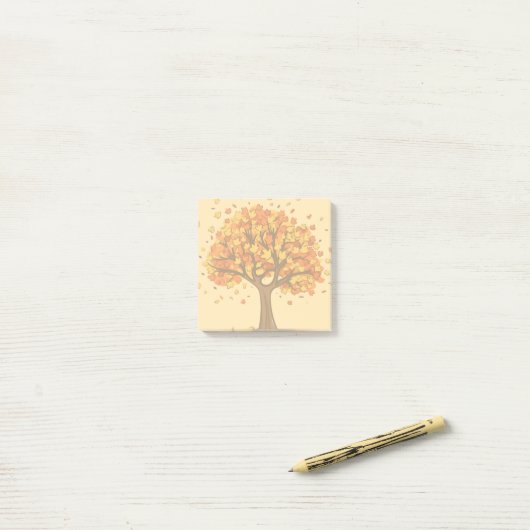 Post-it® Arbre d'automne (Sur un bureau)