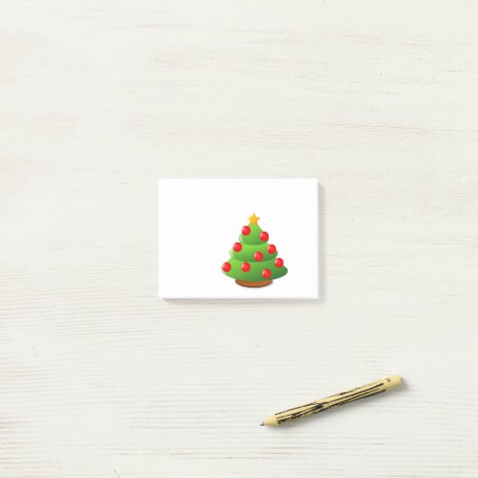 Post-it® Arbre de Noël (Sur un bureau)