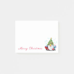Post-it® Arbre de Noël Casquette Gnome avec collants cadeau