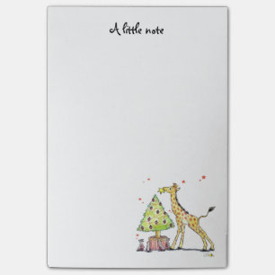 Post-it® Arbre de Noël et girafe - fête de Noël joyeuse