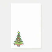 Post-it® Arbre de Noël Fantaisiste Doodle Professeur de Fêt (Devant)