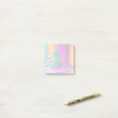 Post-it® Arbre de Noël Iridescente (Sur un bureau)