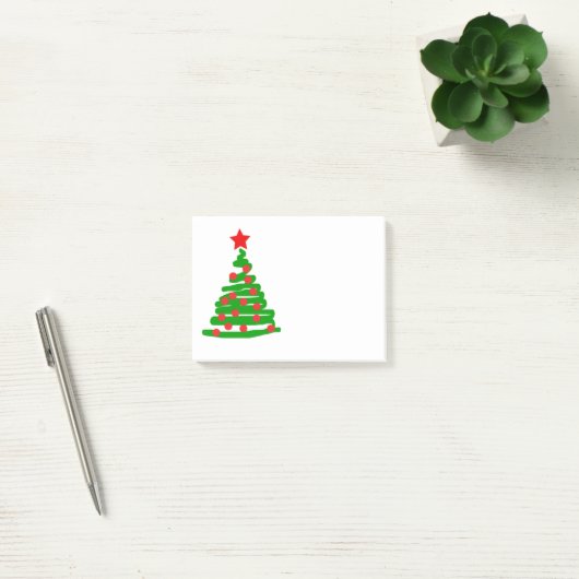 Post-it® Arbre de Noël simple (Bureau)