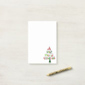 Post-it® Arbre de Noël très joyeux (Sur un bureau)