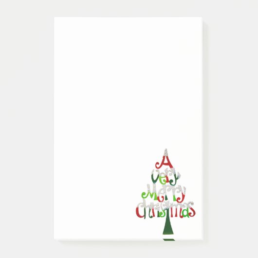 Post-it® Arbre de Noël très joyeux (Devant)