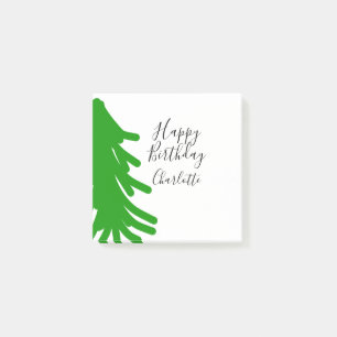 Post-it® Arbre de Noël vert joyeux anniversaire décembre hi