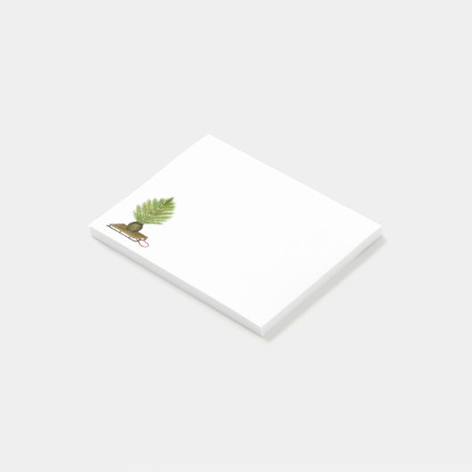 Post-it® Arbre de pin d'hiver sur traîneau (Incliné)