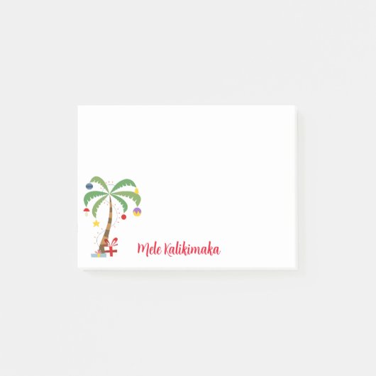 Post-it® Arbre de vacances post-it-Notes-Mele Kalikimaka (Devant)