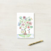 Post-it® Arbre de vie et danseurs (Sur un bureau)
