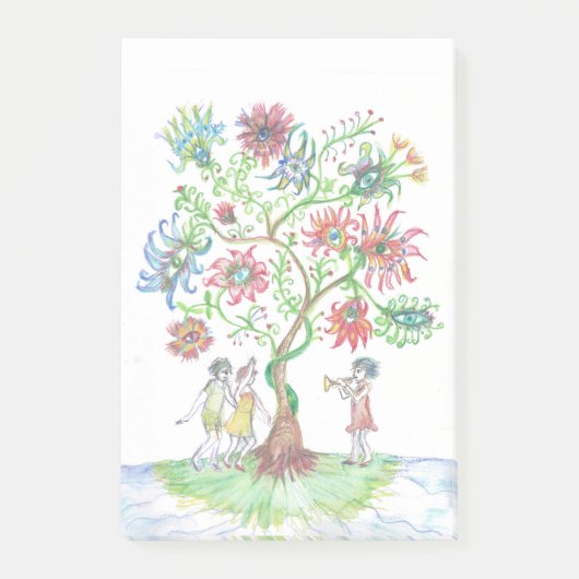 Post-it® Arbre de vie et danseurs (Devant)