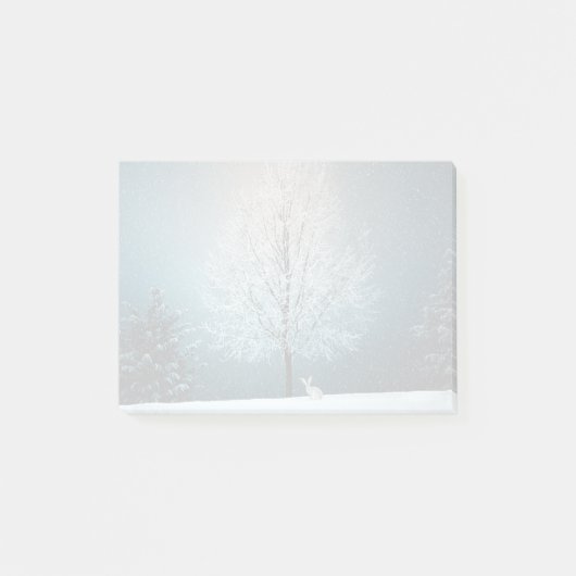 Post-it® Arbre givre le soir (Devant)