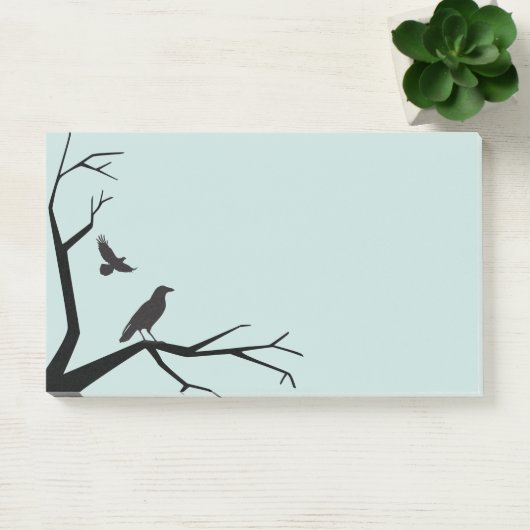 Post-it® Arbre noir et ravens (Bureau)