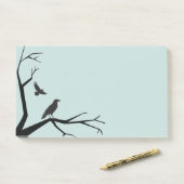 Post-it® Arbre noir et ravens (Sur un bureau)