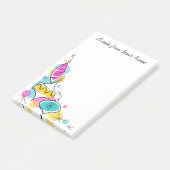 Post-it® Arbre rétro Baubles coin Texte vertical (Incliné)