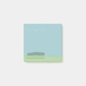 Post-it® Arbres et nuages dans un paysage amusant 3 x 3 (Devant)