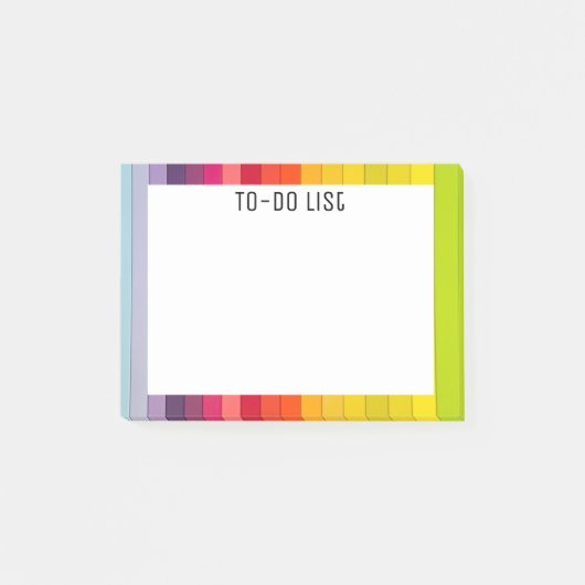 Post-it® Arc-en-ciel à bandes multiples (Devant)