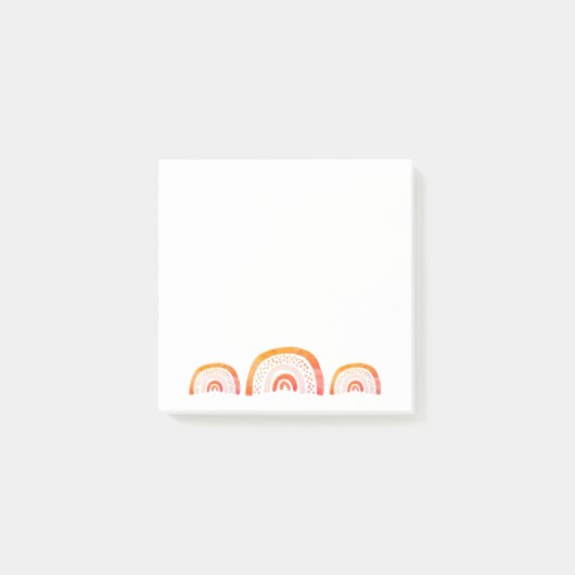 Post-it® Arc-en-ciel Aquarelle Orange (Devant)