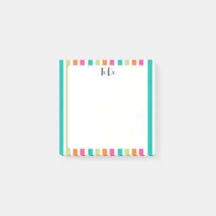 Post-it® Arc-en-ciel bandes verticales coloré rétro multico