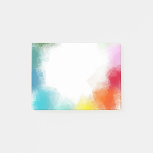 Post-it® Arc-en-ciel bleu vert violet jaune orange rose rou (Devant)