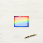 Post-it® Arc-en-ciel coloré (Sur un bureau)