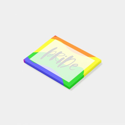 Post-it® Arc-en-ciel de la fierté moderne (Incliné)