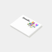 Post-it® arc-en-ciel girly mignon UNICORN (Incliné)