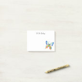 Post-it® Arc en ciel Papillon personnalisé Post it Notes (Sur un bureau)