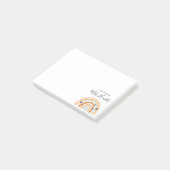 Post-it® Arc-en-ciel professeur de coeur d'amour Post-it No (Incliné)