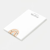 Post-it® Arc-en-ciel professeur de coeur d'amour Post-it No (Incliné)