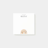 Post-it® Arc-en-ciel professeur de coeur d'amour Post-it No (Devant)