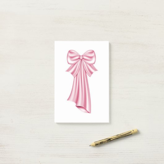 Post-it® arc rose magnifique (Sur un bureau)