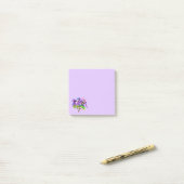 Post-it® Ardoise d'aquarelle violette Jacaranda (Sur un bureau)
