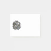 Post-it® Argent ANTIQUE de HIBOU (Devant)