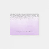 Post-it® Argent et notes de pourpre d'Ombre (Devant)