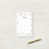 Post-it® Argent Reindees (Sur un bureau)