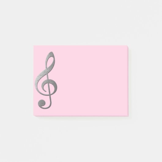 Post-it® "argentez" la protection de notes collante de clef (Devant)
