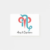 Post-it® Aries et Capricorne Couples Zodiac Astrologie (Devant)